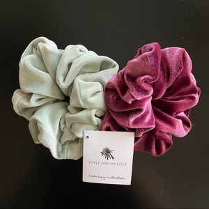 Noonday Posh Velvet Scrunchies set of 2